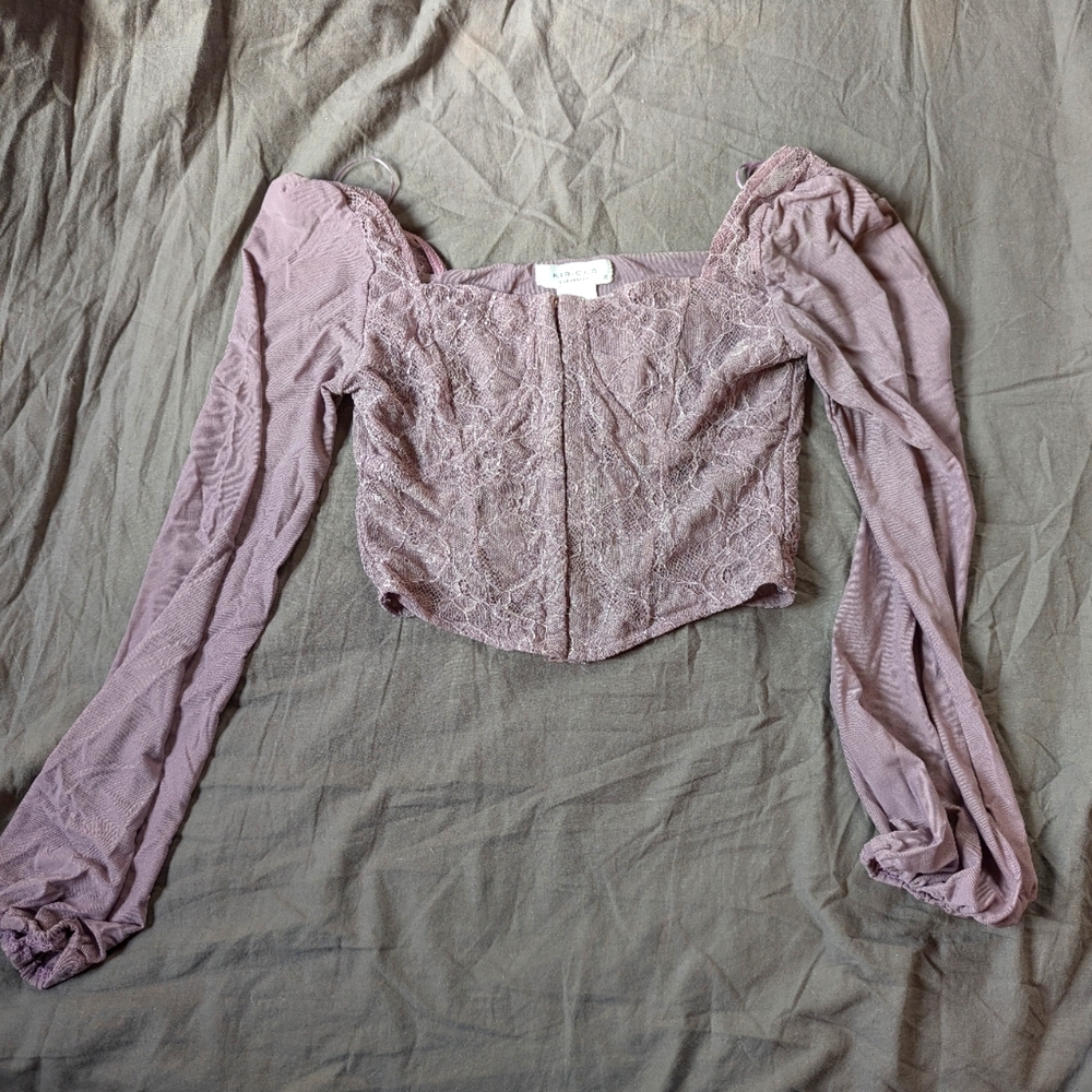 Corset Style crop blouse